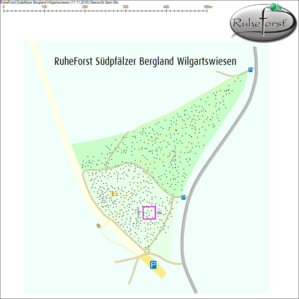 Übersichtskarte zu Stein 36s