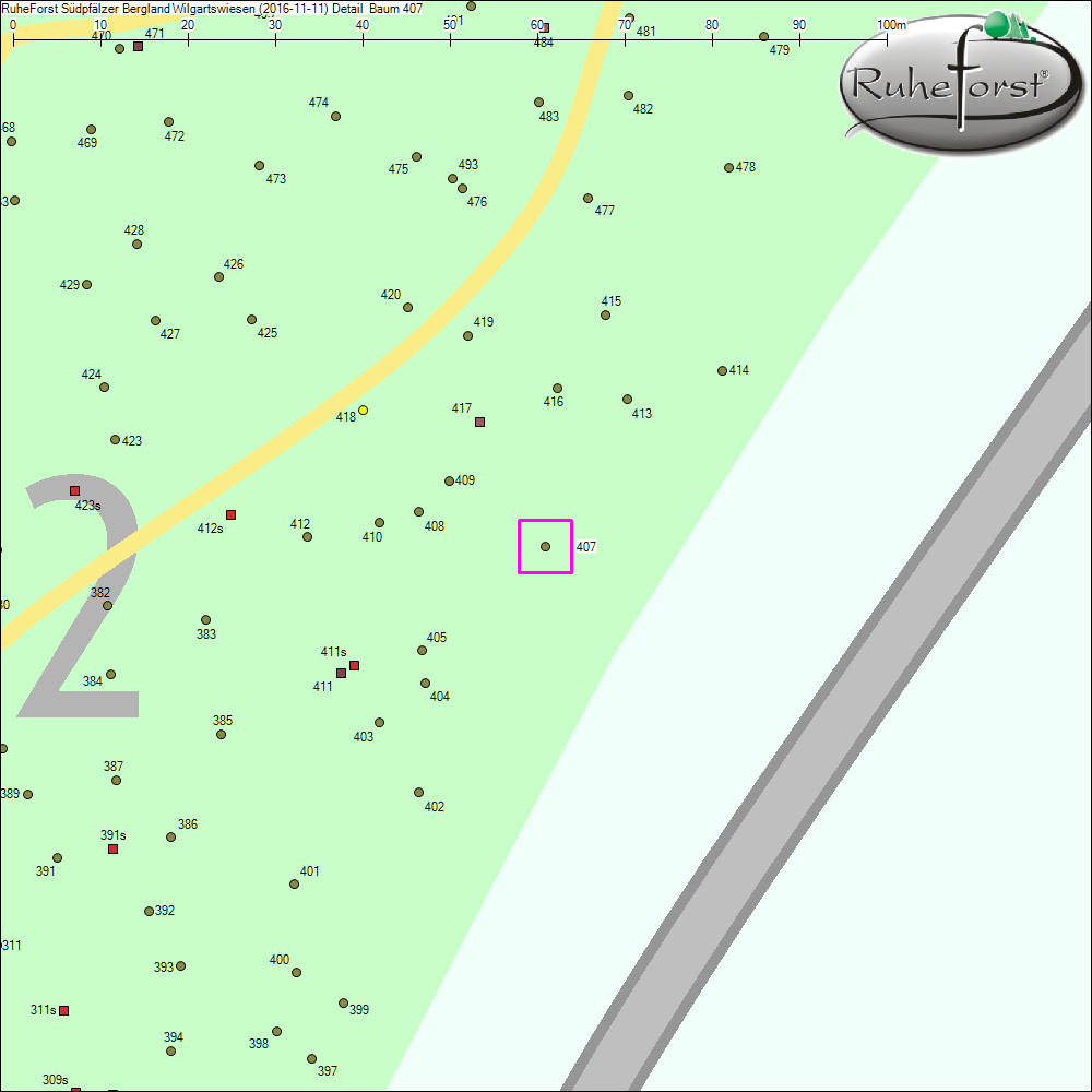 Detailkarte zu Baum 407