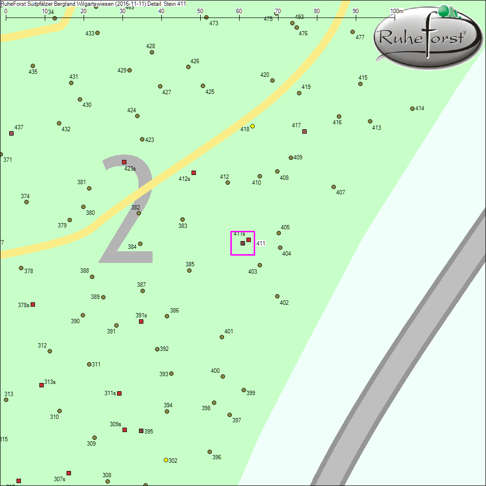Detailkarte zu Stein 411