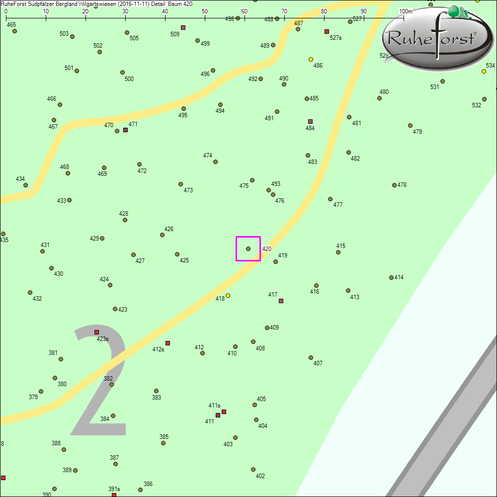 Detailkarte zu Baum 420