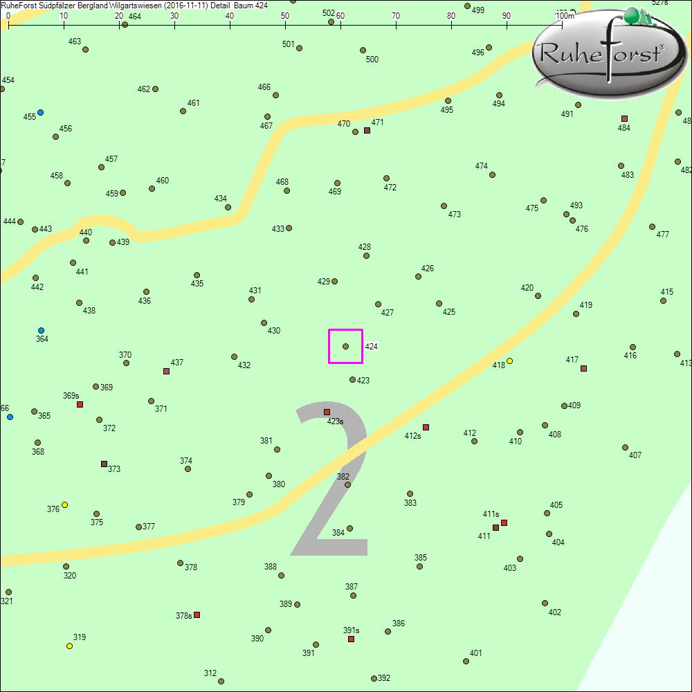 Detailkarte zu Baum 424