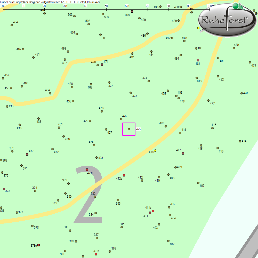 Detailkarte zu Baum 425