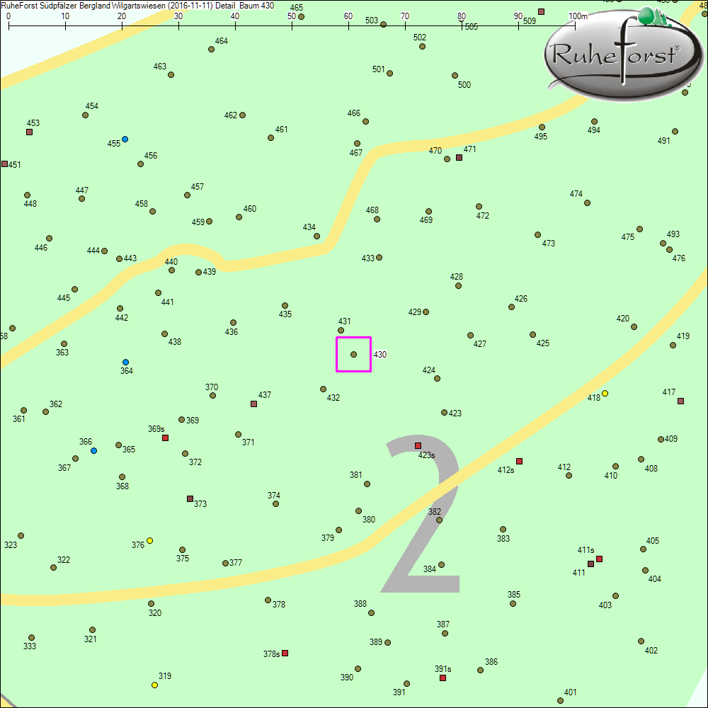 Detailkarte zu Baum 430