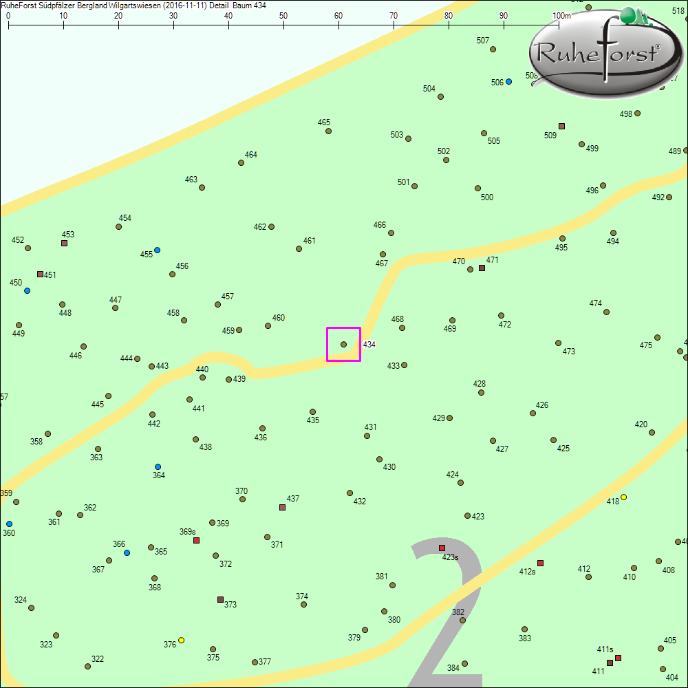 Detailkarte zu Baum 434
