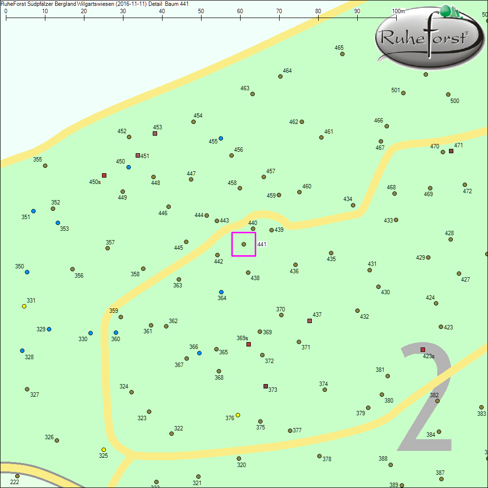 Detailkarte zu Baum 441