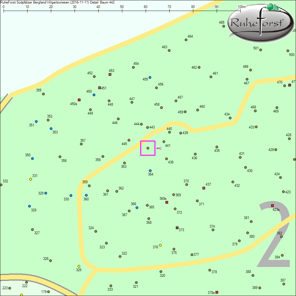 Detailkarte zu Baum 442