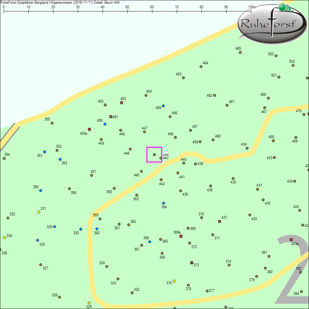Detailkarte zu Baum 444