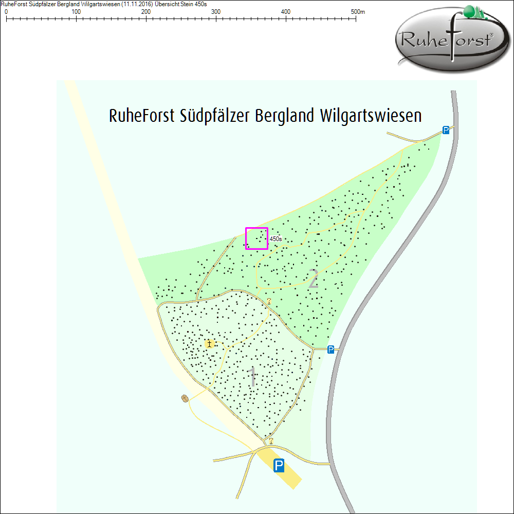 Übersichtskarte zu Stein 450s