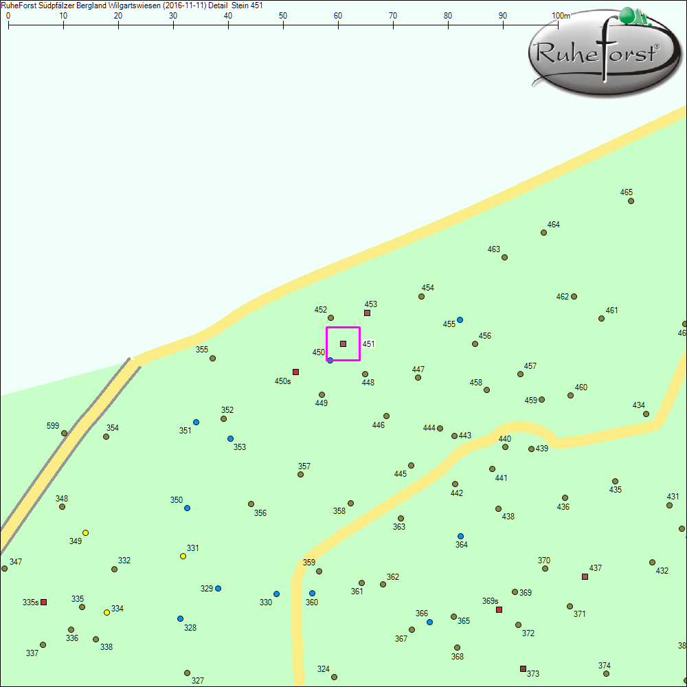Detailkarte zu Stein 451