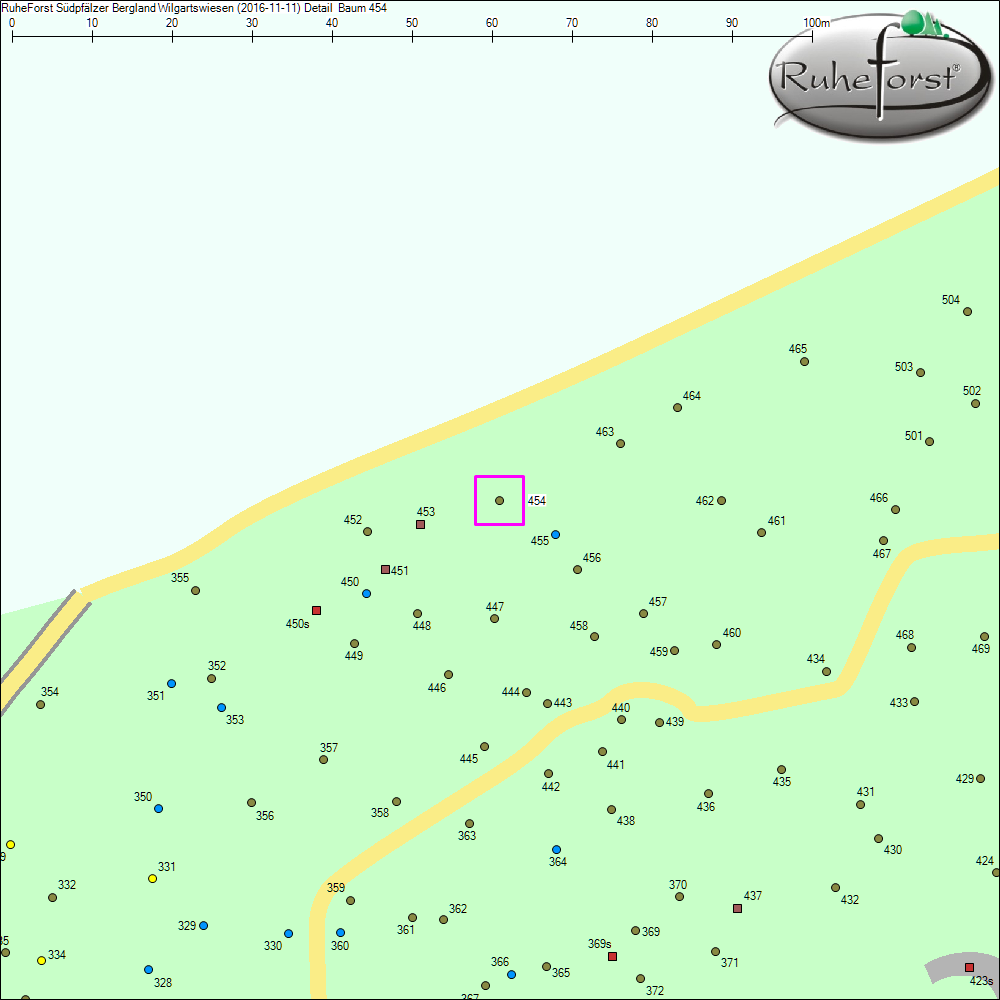 Detailkarte zu Baum 454
