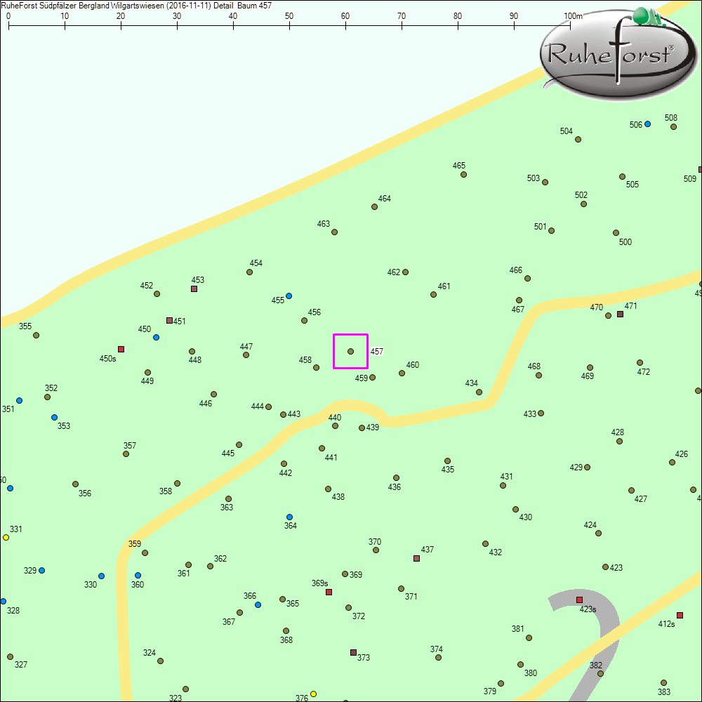 Detailkarte zu Baum 457