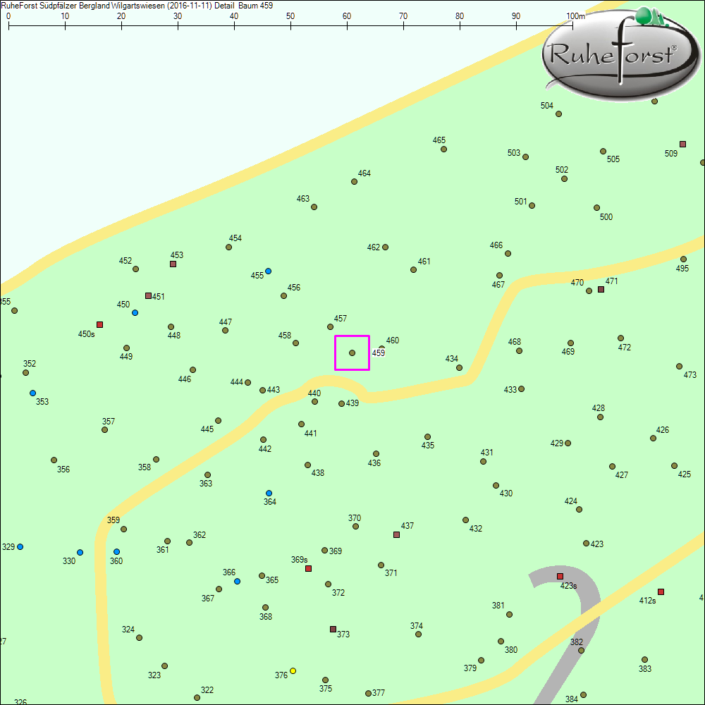 Detailkarte zu Baum 459
