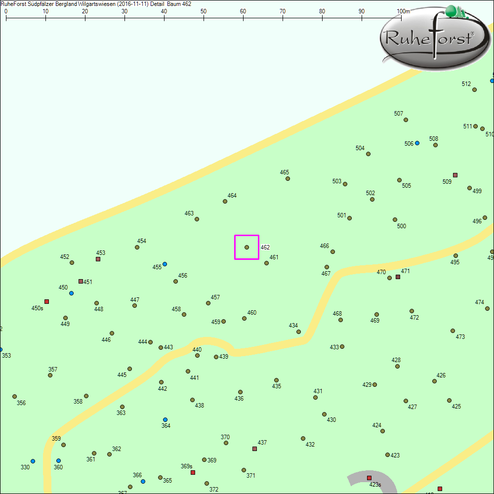 Detailkarte zu Baum 462