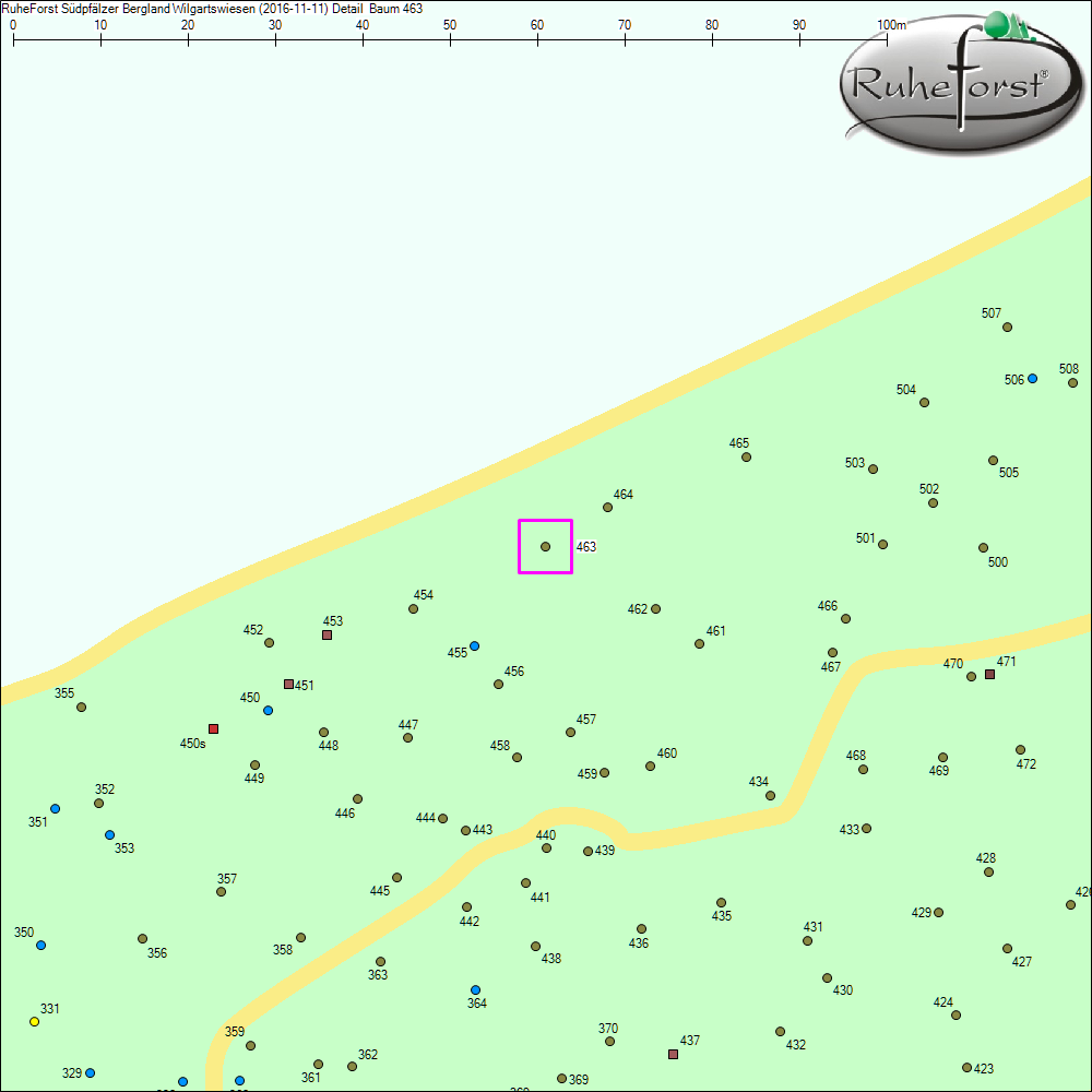 Detailkarte zu Baum 463