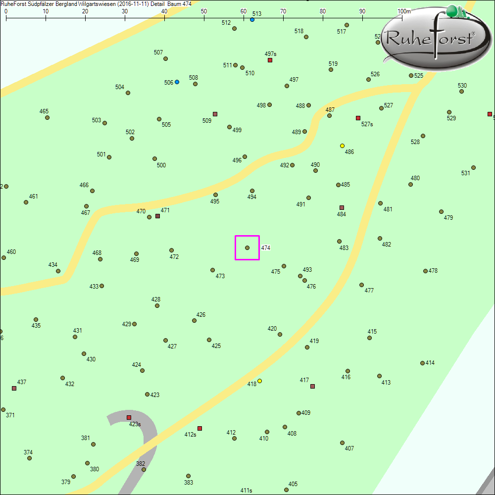 Detailkarte zu Baum 474