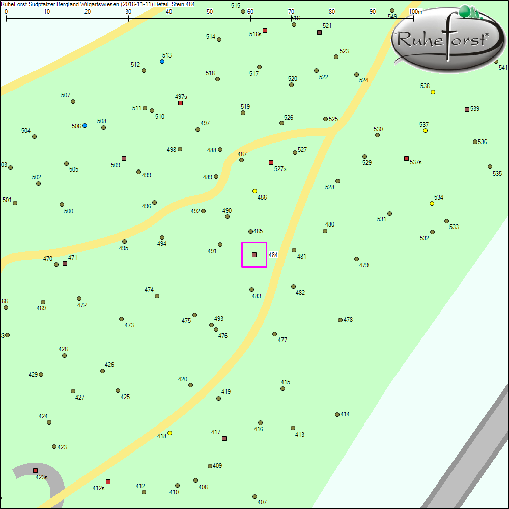 Detailkarte zu Stein 484