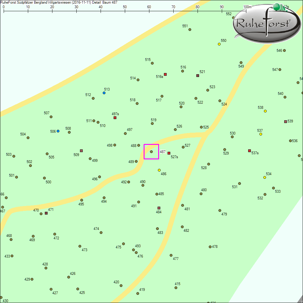 Detailkarte zu Baum 487