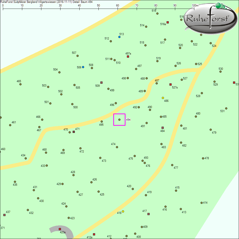 Detailkarte zu Baum 494