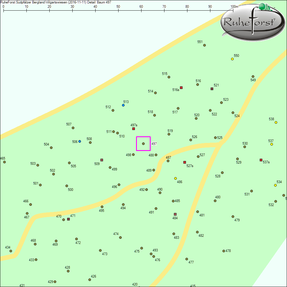 Detailkarte zu Baum 497