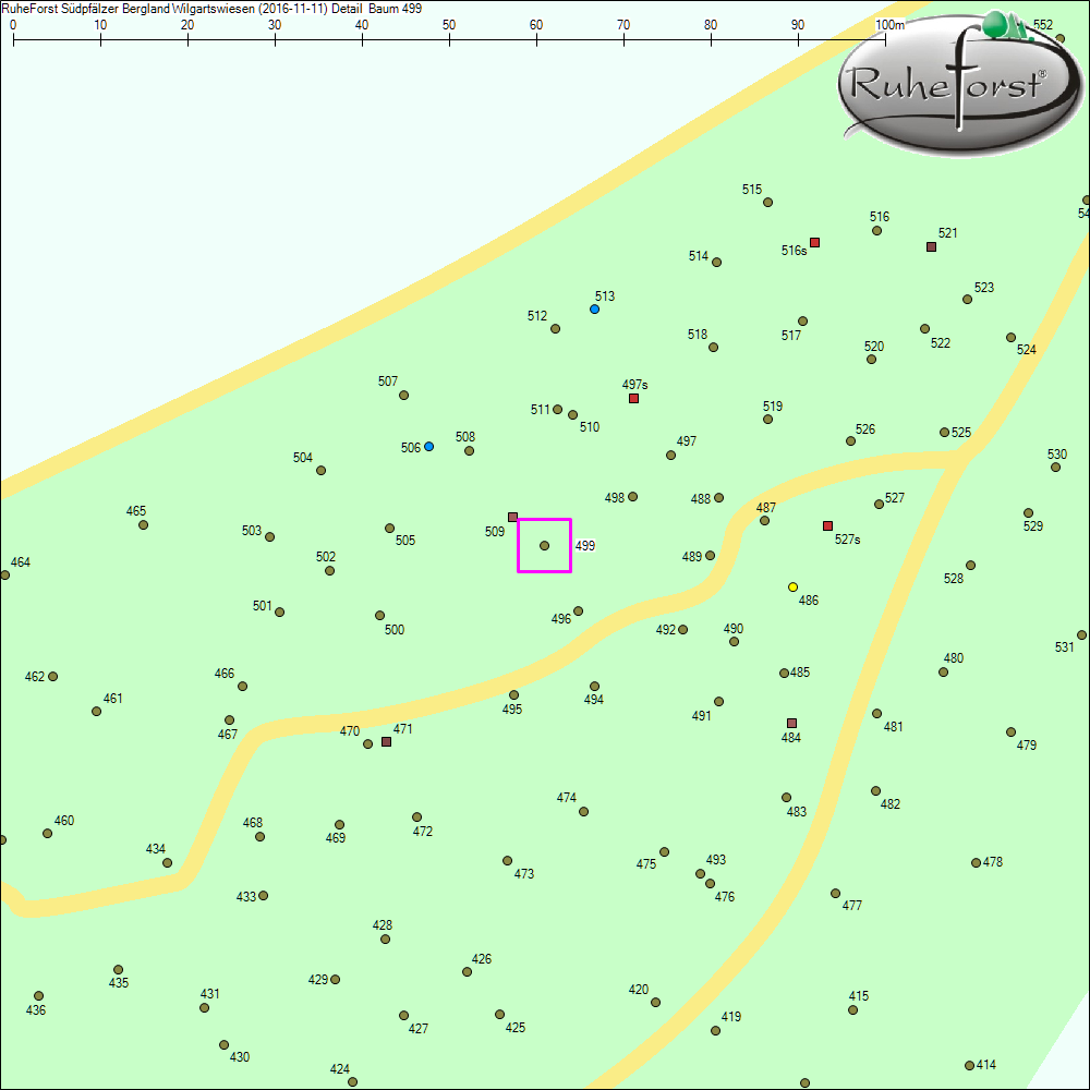 Detailkarte zu Baum 499
