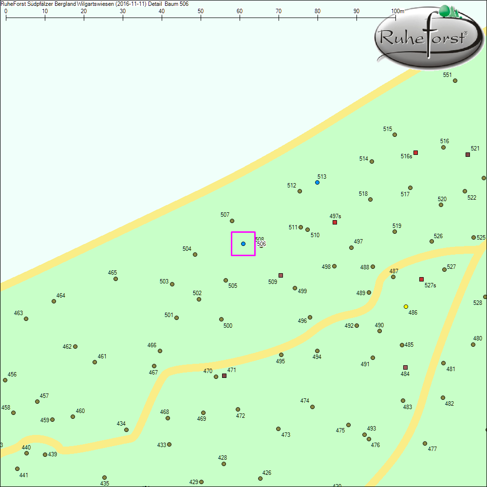 Detailkarte zu Baum 506