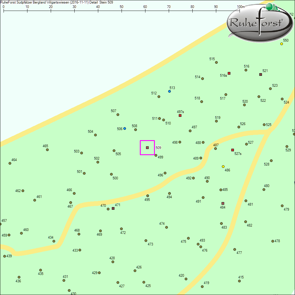 Detailkarte zu Stein 509