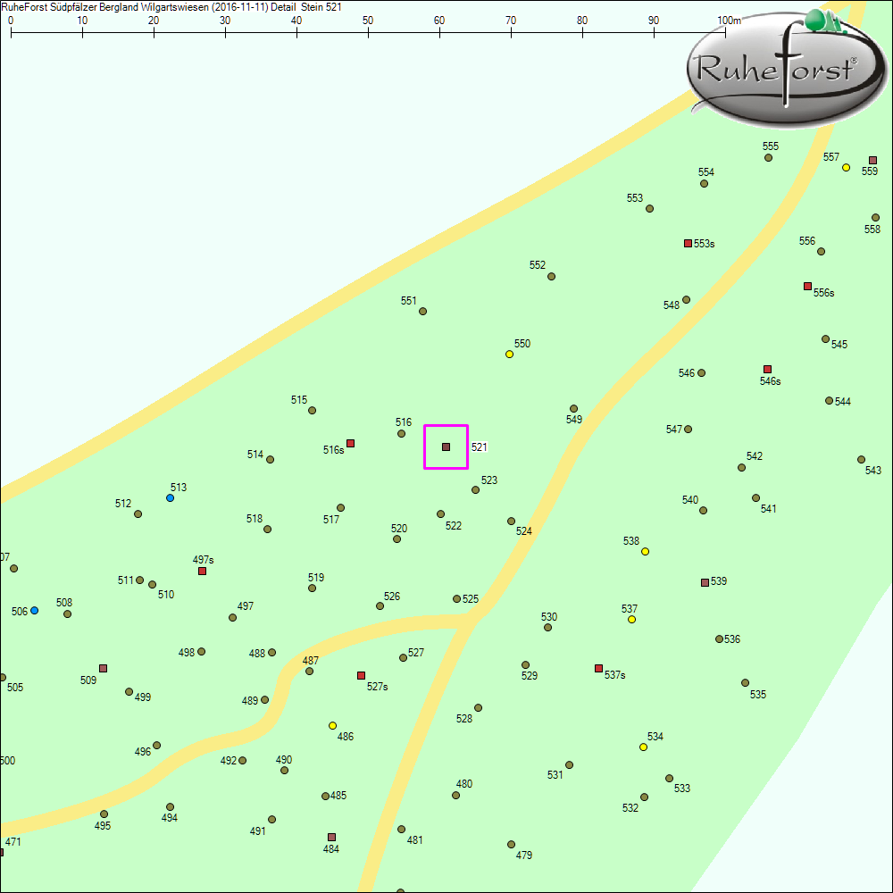 Detailkarte zu Stein 521