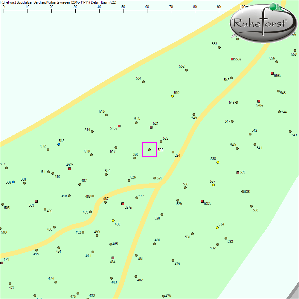 Detailkarte zu Baum 522