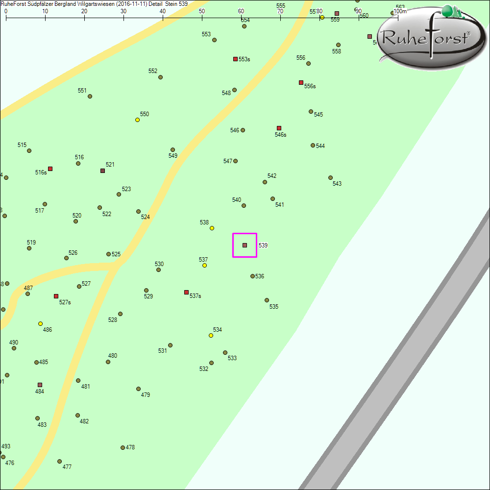 Detailkarte zu Stein 539
