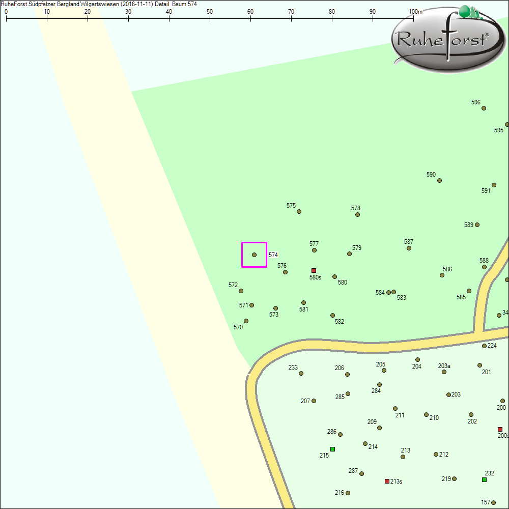 Detailkarte zu Baum 574