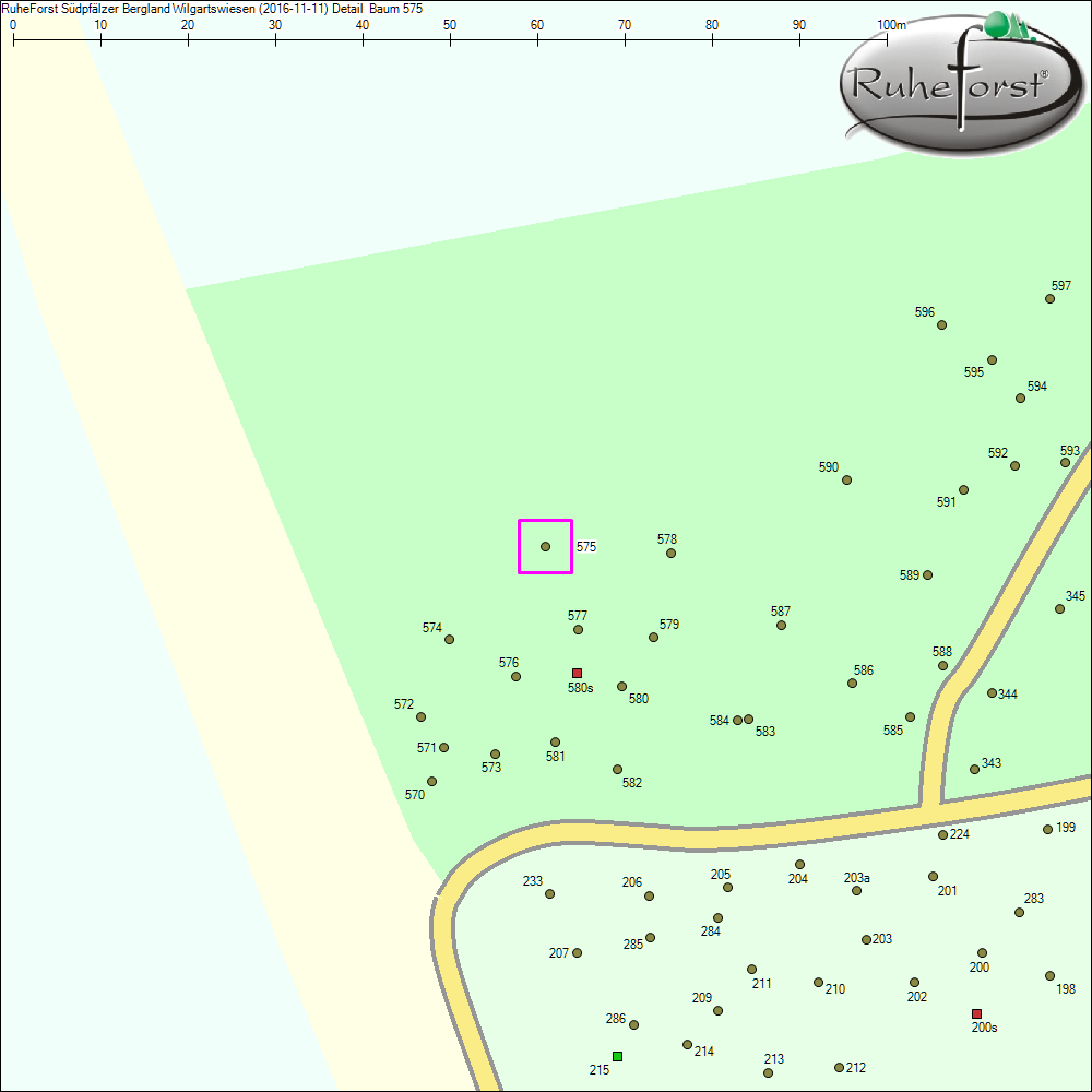 Detailkarte zu Baum 575