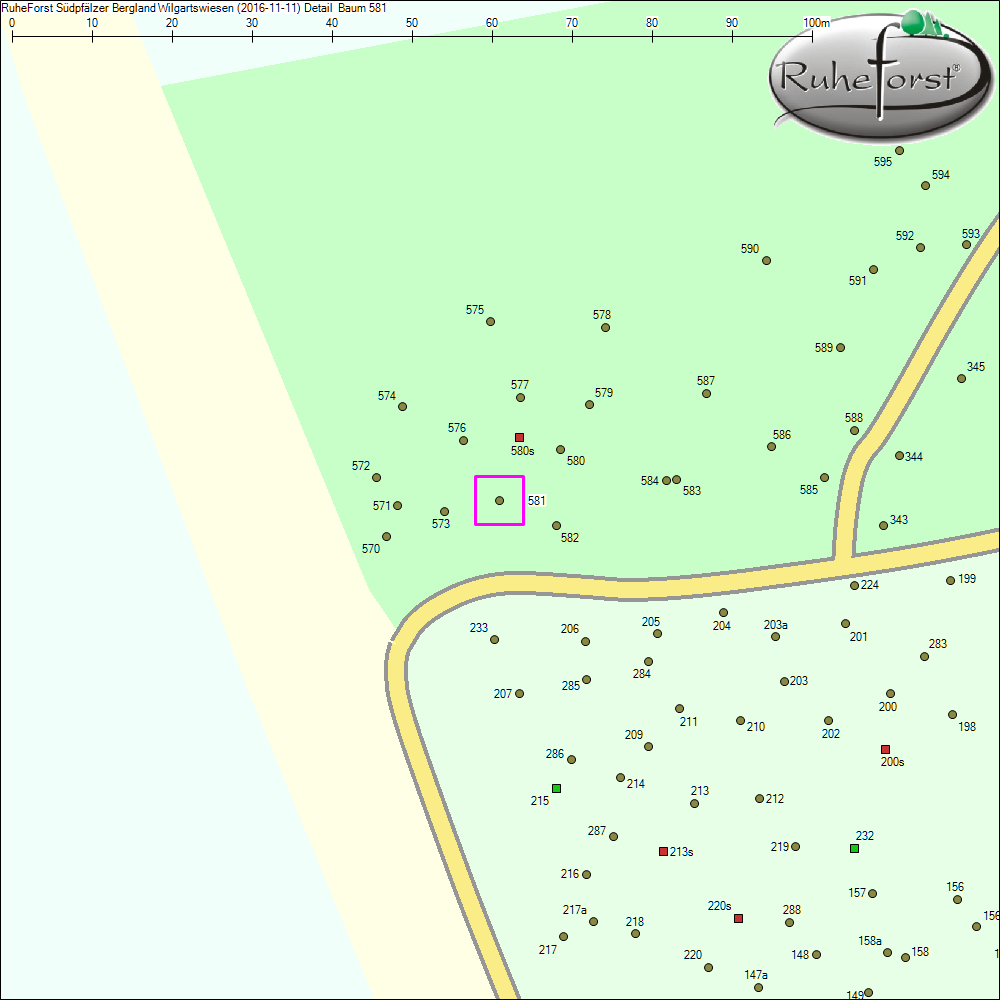 Detailkarte zu Baum 581