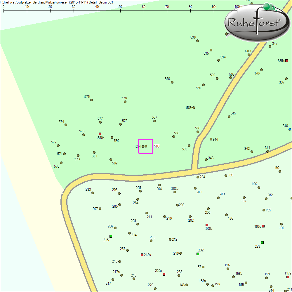 Detailkarte zu Baum 583