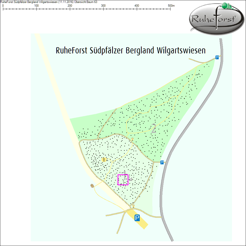 Übersichtskarte zu Baum 63