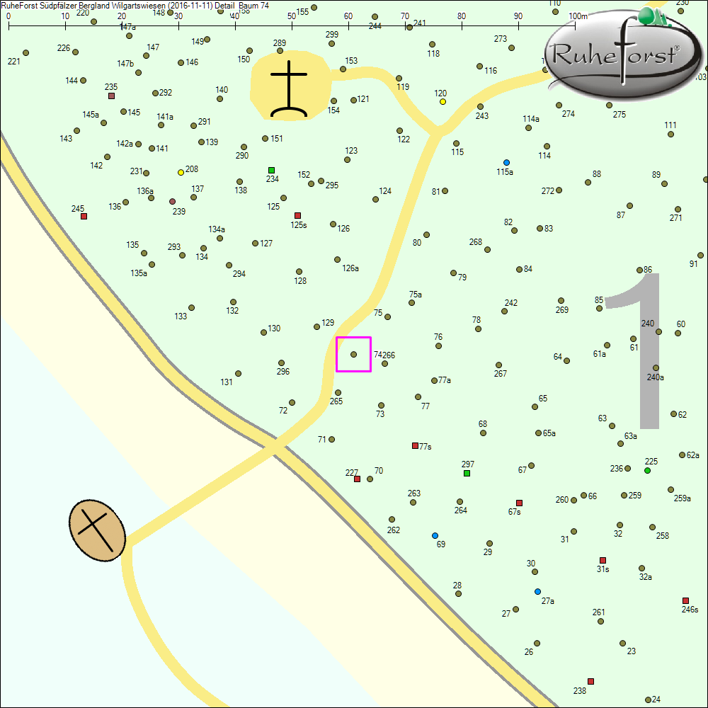 Detailkarte zu Baum 74