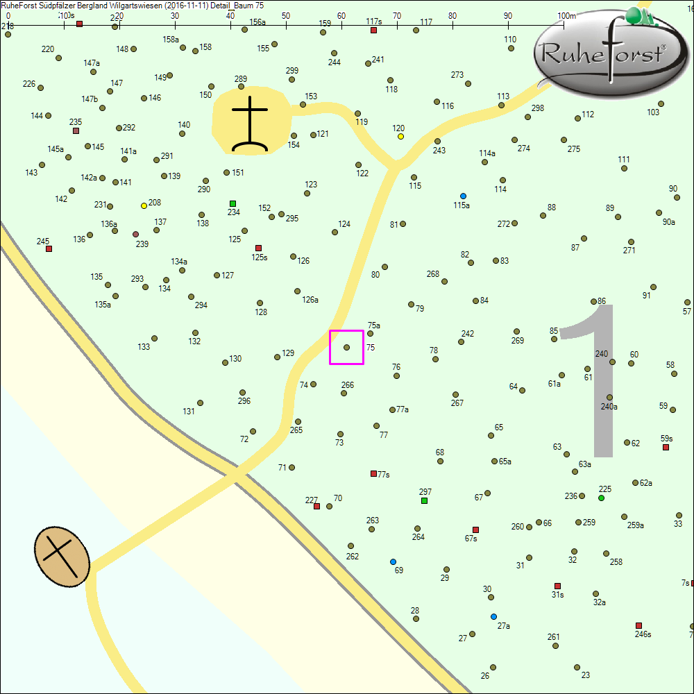 Detailkarte zu Baum 75