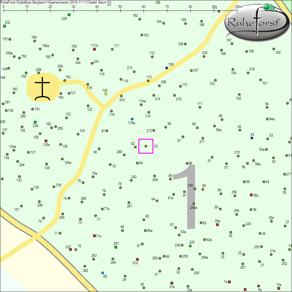 Detailkarte zu Baum 83
