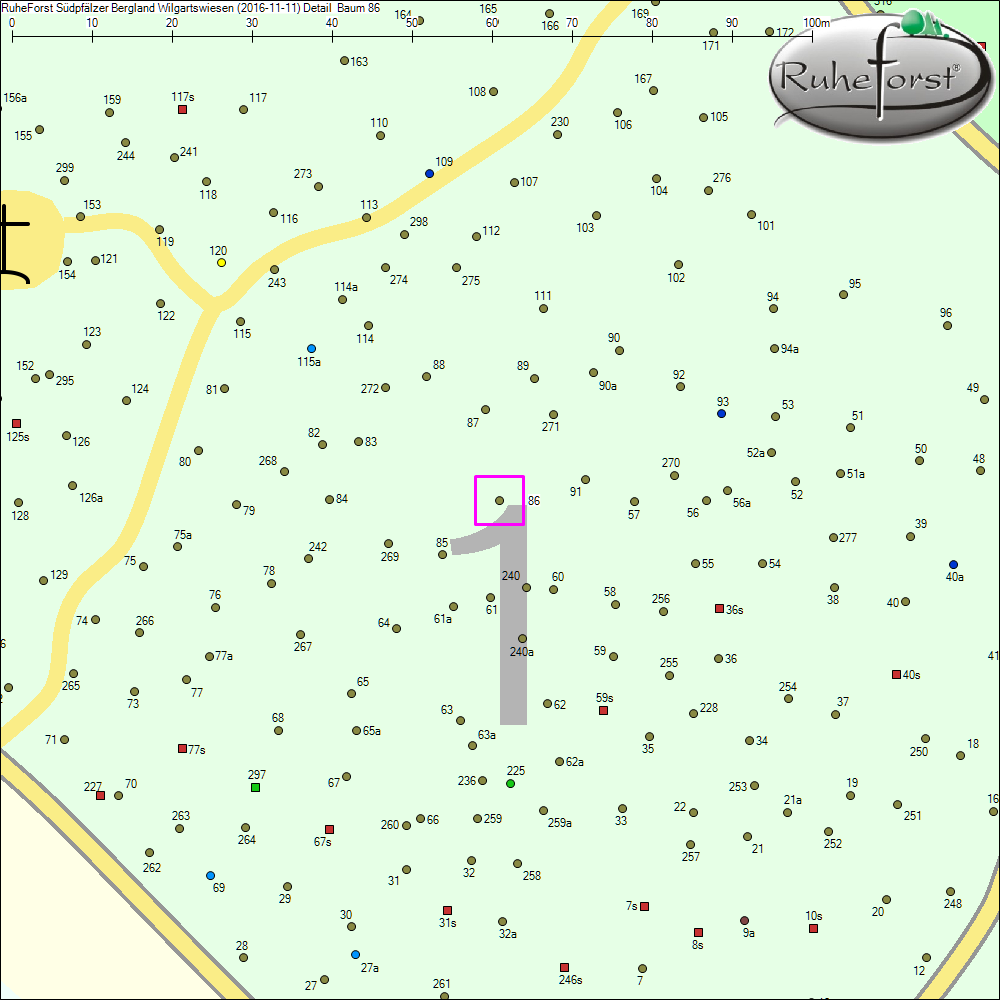 Detailkarte zu Baum 86
