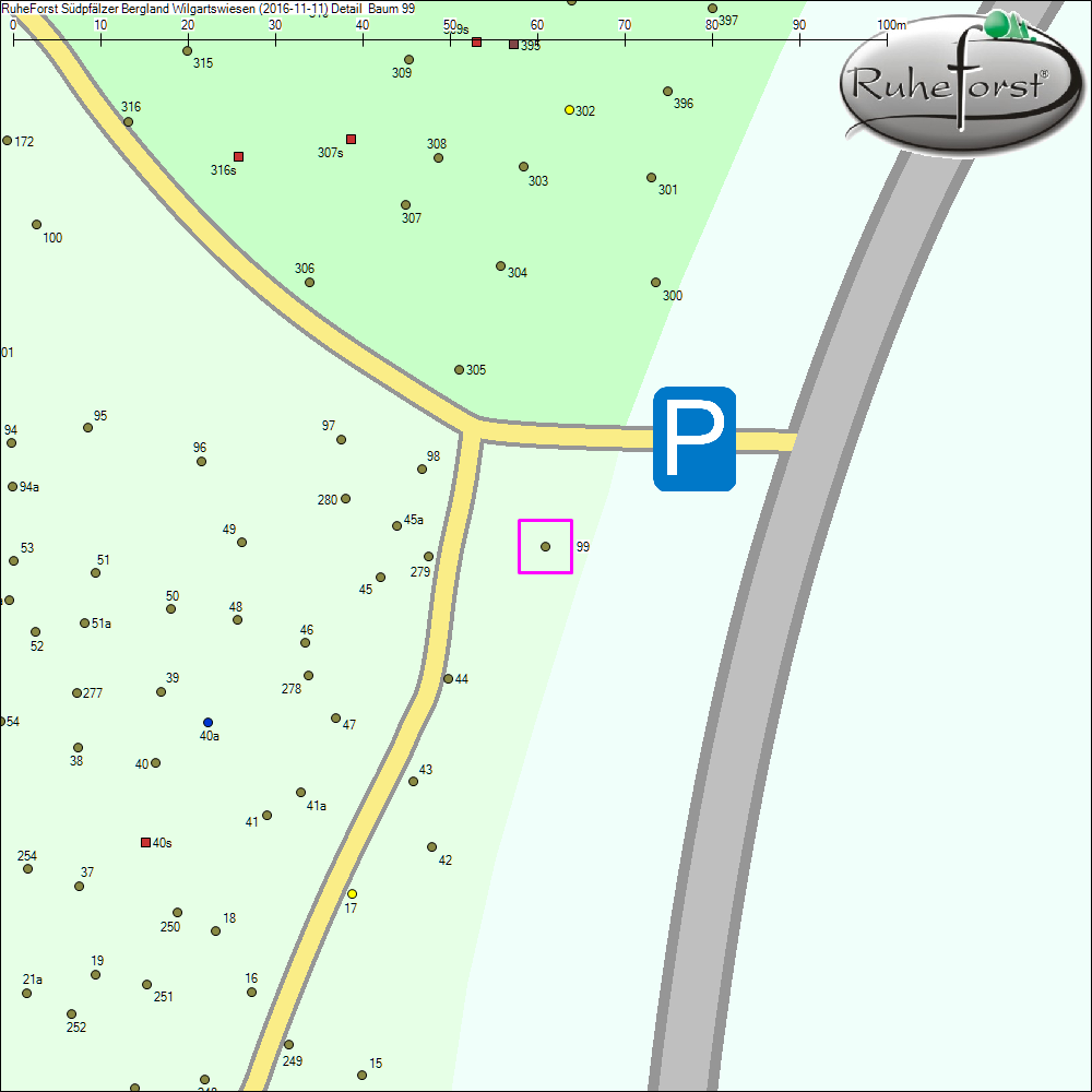 Detailkarte zu Baum 99